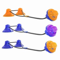 Suction Cup Dog Toy, Upgraded Dog Chew Toy Molar Bite Interactive Dog Toys, Helps Dog Teeth Cleaning - Thumbnail 2