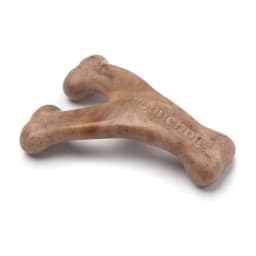 Benebone Essentials Puppy 2-pack Rubber Bone/Wishbone Bacon Tiny - Thumbnail 2
