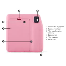 Fujifilm instax Mini SE Instant Camera with Case, Album, 10 Pack of Film, and Frame Stickers, Pink (Value bundle) - Thumbnail 14