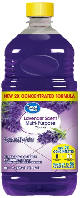 Great Value Concentrated Multi Purpose Cleaner, Lavender Scent, 56 fl oz - Thumbnail 1