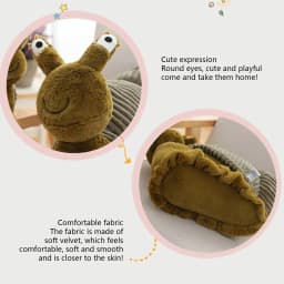 Coollooc 11'' Snail Dolls Soft Stuffed Animals Plush Toys Gifts for Kids Toddlers Birthday - Thumbnail 5