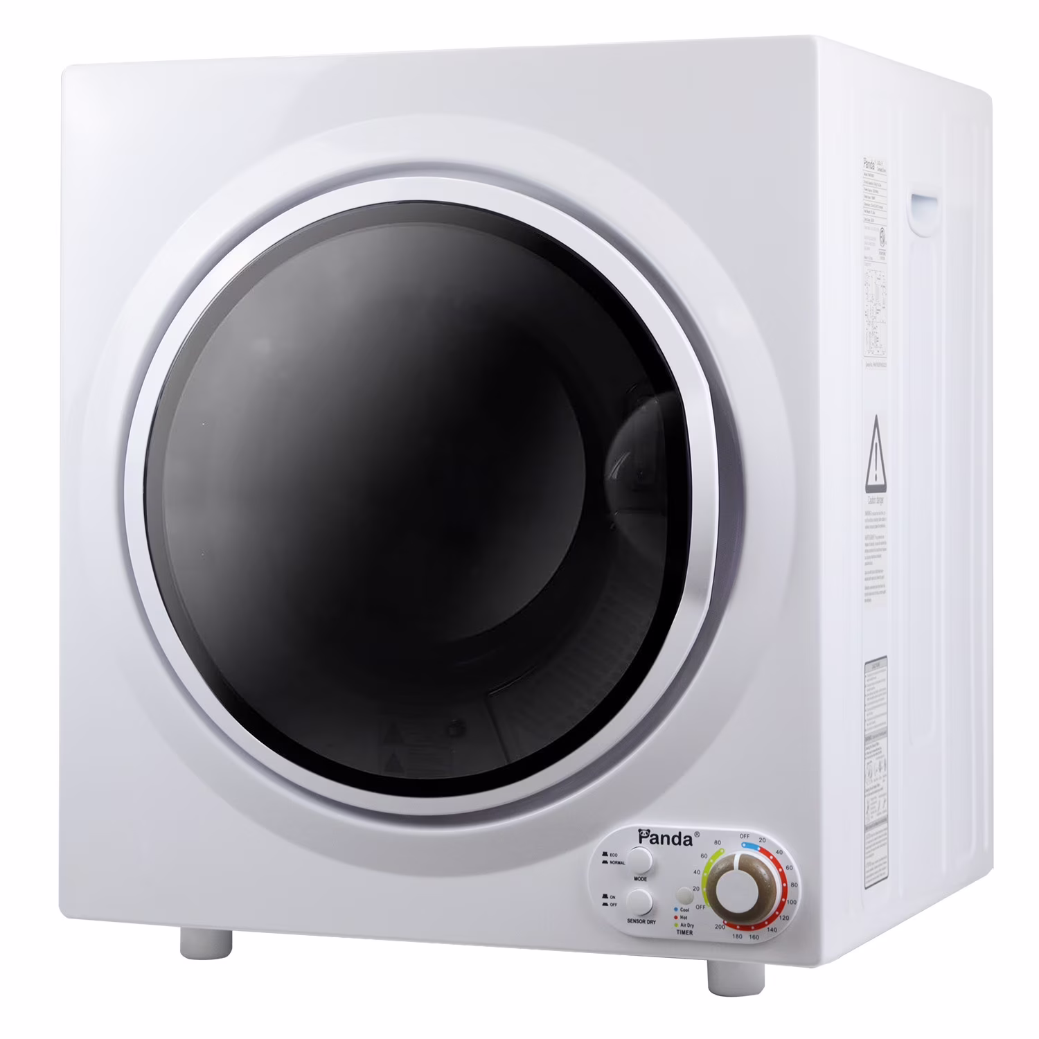 Panda 3.5 Cu.ft Compact Portable Electric Laundry Dryer PAN760SF, 13 Lbs Capacity,White and Black - Thumbnail 1
