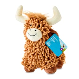 Vibrant Life Brown Highland Cow Plush Dog Toy with Squeaker, Chew Level 1 - Thumbnail 3
