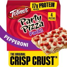 Totino's Party Pizza, Pepperoni, Thin Crust, 17g Protein, 40.8 oz, 4 Count (Frozen) - Thumbnail 1