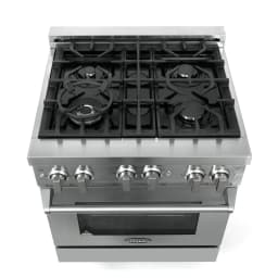 Cosmo 4 Piece Kitchen Appliance Package with 30" Freestanding Gas Range 30" Under Cabinet Range Hood 24" Built-in Integrated Dishwasher & French Door - Thumbnail 7