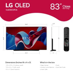LG 83" Class 4K UHD OLED C4 Series 120 Hz Web OS 24 Smart TV with Dolby Vision - OLED83C4PUA - Thumbnail 5