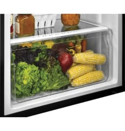 Haier 9.8 Cu. ft. Adjustable Shelves Top-Freezer Refrigerator Model HA10TG21SB in Black Color - Thumbnail 5
