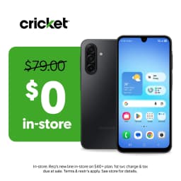 Cricket Wireless Samsung Galaxy A17 128GB , 4GB RAM (Prepaid), Black - Thumbnail 1