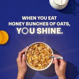 Honey Bunches of Oats with Almonds, Almond Breakfast Cereal, Family Size 18 oz Box - Thumbnail 2