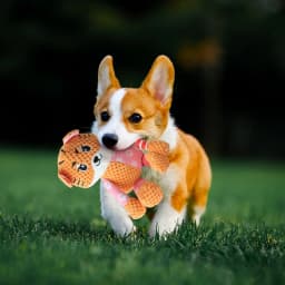 WZXPWT Plush Soundmaking Toy, Interactive Plush Toy for Teeth Grinding Relief, Squeaky and Crinkle Paper Dog Toy, Soft and Safe Pet Companion - Thumbnail 4
