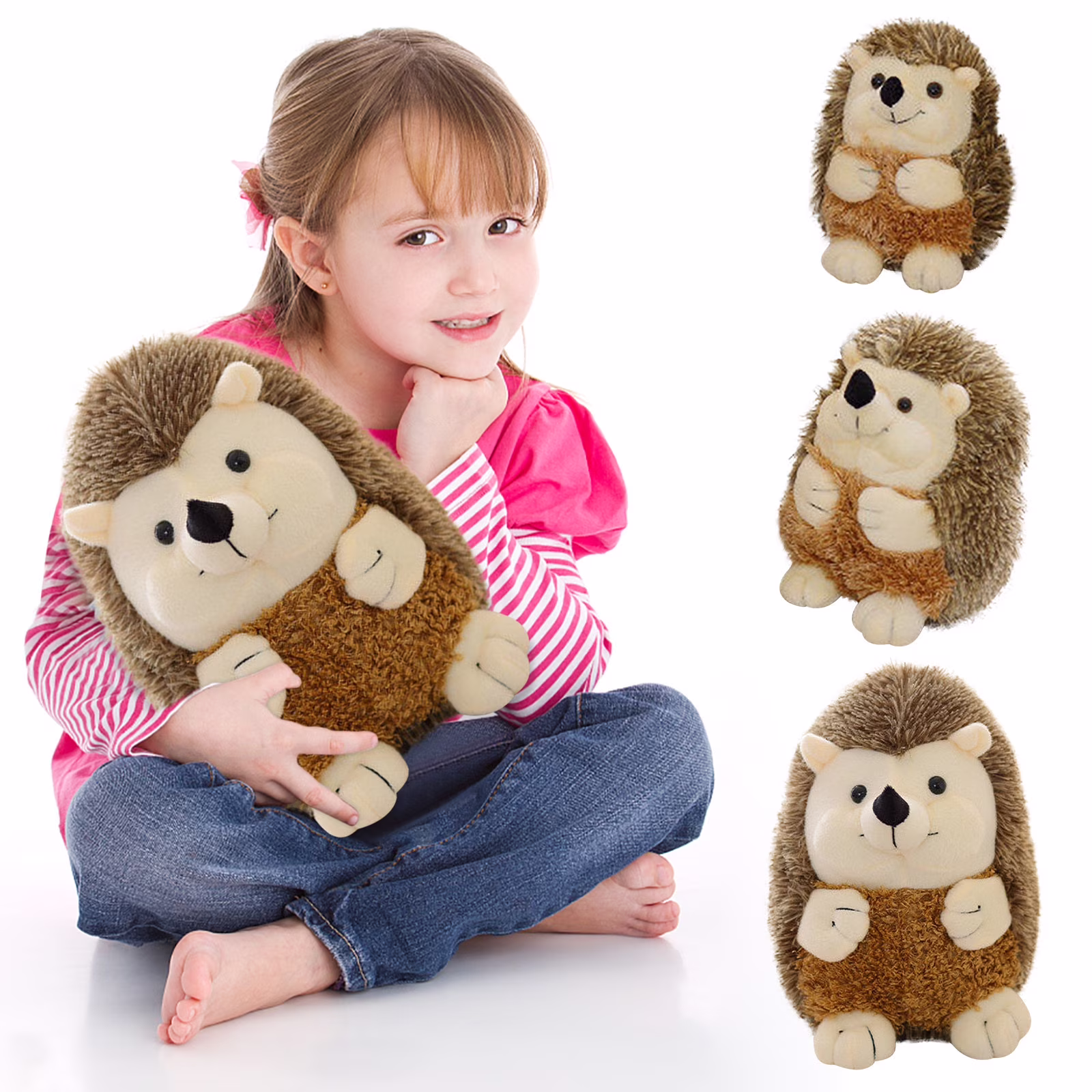 Byujiro Toys Saving Deals Clearance! 18cm Hedgehog Cute Stuffed Animal Plush Toy - Adorable Soft Hedgehog Toy Plushies and Gifts - Perfect Present - Thumbnail 1