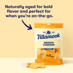 Tillamook Medium Cheddar Cheese Snack Portions, 7.5 oz, 10 Count - Thumbnail 2