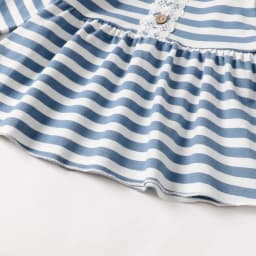 9 Months Baby Girls Clothes 12 Months Girls 2PCS Outfits Set Infant Girls Long Sleeve Stripe Top Pants Set Blue - Thumbnail 8