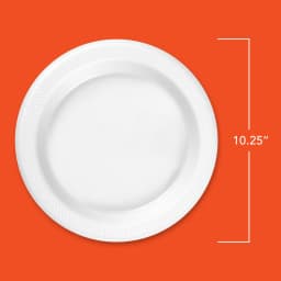 Hefty Deluxe Extra Strong and Deep Disposable Foam Plates, 10.25 inches, 20 Count - Thumbnail 2