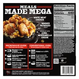 Banquet MEGA Bowls Country Fried Chicken, 16g Protein, Frozen Meal, 14 oz - Thumbnail 7