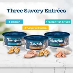 Blue Buffalo Tastefuls Wet Cat Food Variety Pack (Chicken, Turkey & Seafood Flavors) 12ct - Thumbnail 4