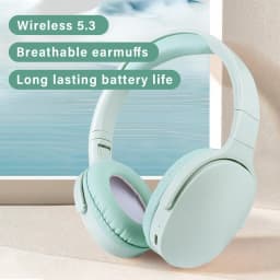 KNACK- Wireless Bluetooth Headphones Super Bass Foldable Stereo Earphones Mic Headsets - Thumbnail 3
