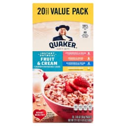 Quaker Instant Oatmeal, Fruit & Cream Variety Pack, 20 Packets - Thumbnail 4
