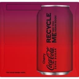 Coca-Cola Zero Sugar Cherry Soda Pop Fridge Pack Cans, 12 fl oz, 12 Pack - Thumbnail 13