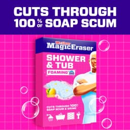 Mr. Clean Magic Eraser Sponge, Shower & Tub Cleaner, Lemon, 3 Count - Thumbnail 2