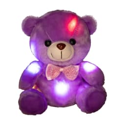 Valentines Day Teddy Bear Stuffed Animals, LED Teddy Bear Plush Doll for Kids Toddler Adult, Birthday Christmas Day Gift for Boys Girls, 8 inch - Thumbnail 2