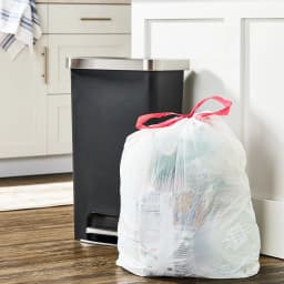 Great Value 13 gal Strong Flex Tall Kitchen Drawstring Garbage Bags, 80 Bags - Thumbnail 3