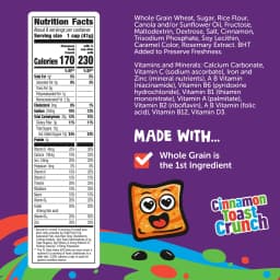 Cinnamon Toast Crunch Breakfast Cereal, Crispy Cinnamon Cereal, 12 oz - Thumbnail 5