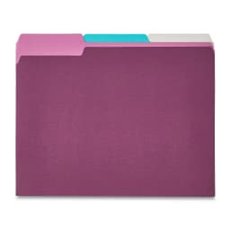 Pen+Gear Jewel Tone File Folders, Letter Size, Assorted Colors, 25 Count - Thumbnail 1