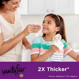 Vanity Fair Extra Absorbent Disposable Paper Napkins, White (504 Count) - Thumbnail 6