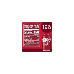 Dr Pepper Soda Pop, 12 fl oz, 24 Pack Cans - Thumbnail 4