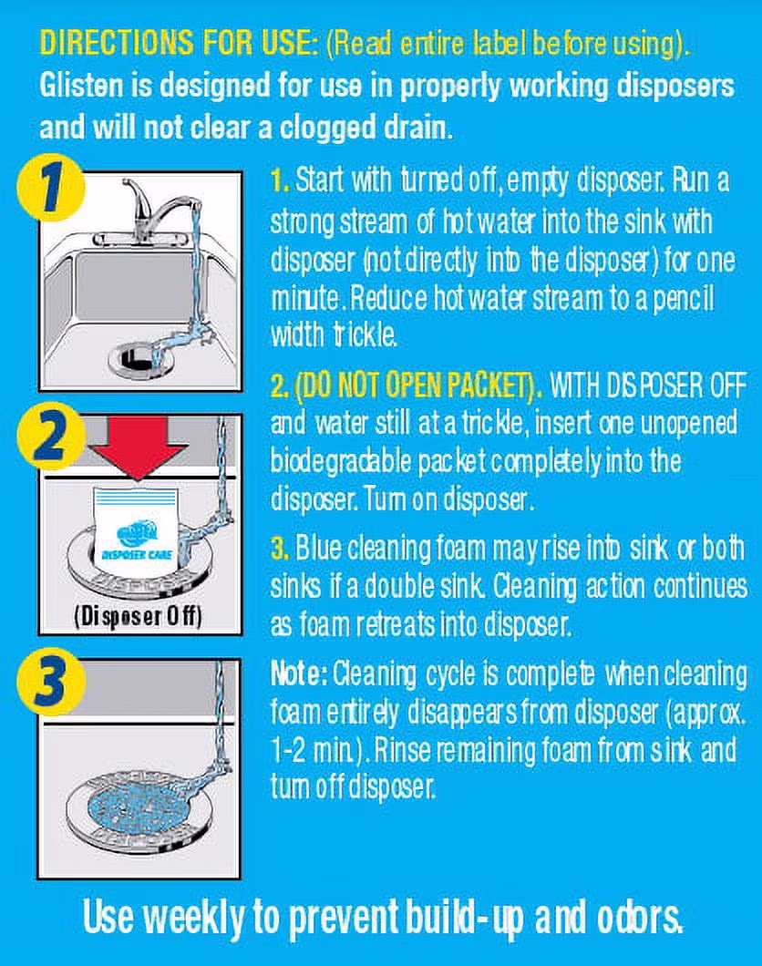 Glisten Dishwasher Magic Machine Cleaner and Disinfectant 2-Pack, Dishwasher Detergent Booster and Garbage Disposer Foaming Cleaner Pack - Thumbnail 13
