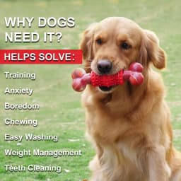 Dog Toys for Aggressive Chewers Bone Dog Toy Interactive Dog Toys for Large Dog Chew Toys for Aggressive Chewers,Dinosam Indestructible Dog Toy - Thumbnail 4