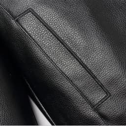 Maoxin Men's Jacket Men's Fashion Vintage Motorcycle Solid Color Zipper Pocket Leather Long Sleeved Hooded Jacket Plus Size Leather Jacket Black M - Thumbnail 6