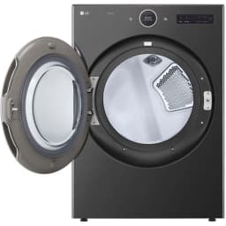 LG DLGX6701B 7.4 Cu. Ft. Black Stainless Front Load Stackable Smart Gas Dryer - Thumbnail 3