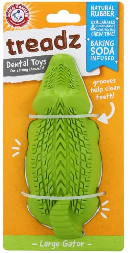 Arm & Hammer Super Treadz Gator Durable Dog Dental Toy - Thumbnail 1