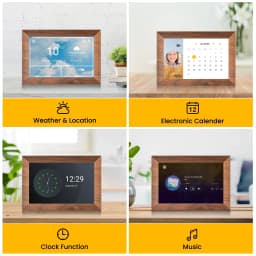 Kodak 10-inch WIFI Digital Picture Frame with 32GB Storage, IPS Touch Screen, Gift for Loved One – Wood - Thumbnail 8