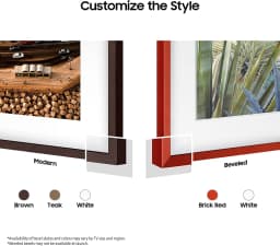 Samsung VGSCFA85BWBZA Customizable Bezel for the 2021 85" The Frame TV (Modern Brown) - Thumbnail 9