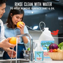 Rebel Green Fruit & Veggie Clean - Natural, Plant-Based Vegetable Wash - Sustainable, No Aftertaste - 1 Gallon Refill - Thumbnail 2