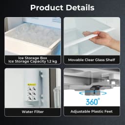 WAA 20 Cu.ft. Large Refrigerator, 2 French Door Stainless Steel - Thumbnail 3