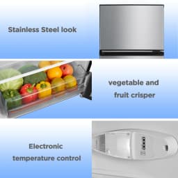 Mainstays 7.2 cu. ft. Energy Star 2-Door Refrigerator/Freezer with LED Lighting - Thumbnail 3