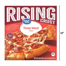 Great Value Rising Crust Three Meat Pizza, 28.65 oz (Frozen) - Thumbnail 5