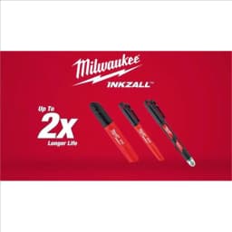 Milwaukee 48-22-3104 - INKZALL 4 Pieces Black Fine Point Markers - Thumbnail 4
