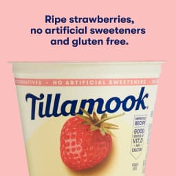 Tillamook Oregon Strawberry Good & Creamy Low Fat Yogurt, 6 oz - Thumbnail 4