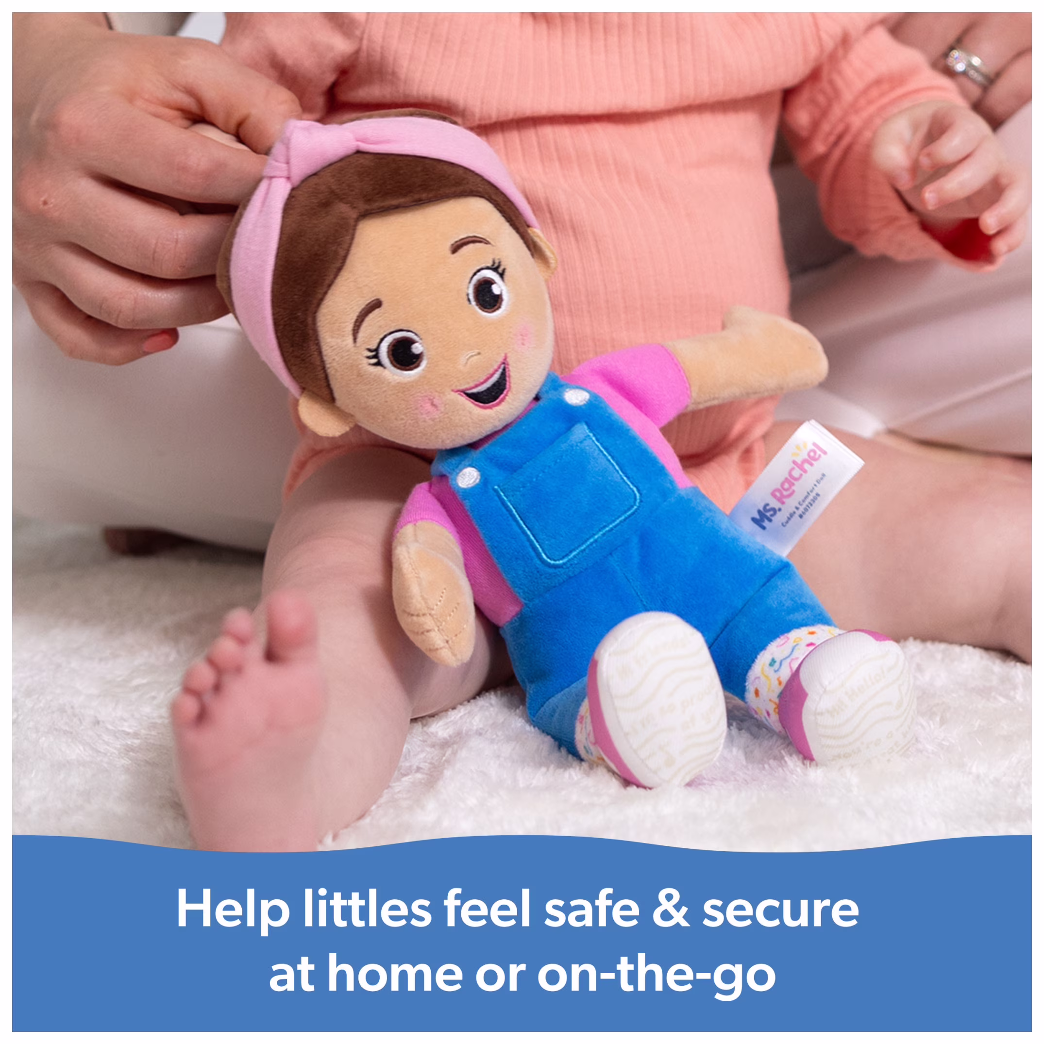 Ms. Rachel Official Basic 11-Inch Cuddle & Comfort Plush Doll for Ages 6 Months - Thumbnail 7