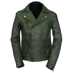 Pure Leather - Men's Easy Rider Motorcycle Lambskin Leather Jacket - Thumbnail 1