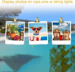 ‎SHBOTO Small Light Gold Metal Bulldog Hinge Clips, 30 Pcs, 22mm - Thumbnail 13