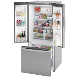Kenmore 17.5 Cu. ft. Capacity Counter-Depth French Door Refrigerator and Freezer with Ice Maker, Stainless Steel - Thumbnail 19