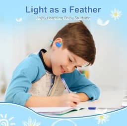 RHEA- Kids Headphones, Open Ear Bluetooth Headphones With Mic, Openbuds Kids, Ultra - Thumbnail 3