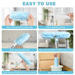 JEHONN Duster with 6 ft Extension Pole, 10 Refills - Thumbnail 4