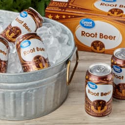 Great Value Root Beer Soda Pop, 12 fl oz, 12 Pack Cans - Thumbnail 2